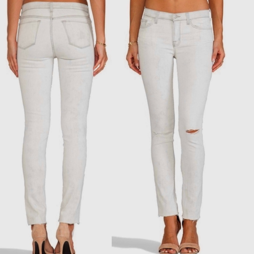 J Brand Super Skinny Mid Rise Hysteria jeans